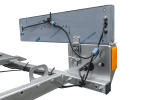 Remorque moto UNITRAILER RIDER 1 2256×1110 mm, PTAC 350–450 kg, rail acier, non freinée
