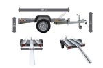 Remorque moto basculante UNITRAILER Moto 3 – PTAC 750 kg – 3 rails – 220 x 155,2 cm
