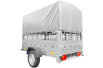 Remorque permis B basculante UNITRAILER Garden Trailer 201 Kipp 2006 x 1256 mm PTAC 750 kg
