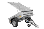 Remorque simple essieu UNITRAILER Garden Trailer 150 KIPP 150×106 capot aluminium