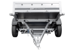 Remorque sur ressorts UNITRAILER Garden 264/R KIPP 264×125 châssis H-1100 bâche grise