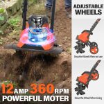 Motoculteur électrique filaire 35,6 cm 12 A