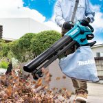 Souffleur aspirateur broyeur sans fil 18 V avec sac de collecte 25 L