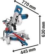 Scie à onglets radiale filaire 1400 W Ø216 mm avec 2 lames