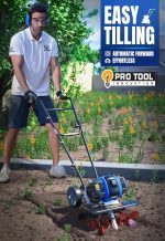 Mini cultivateur thermique 53 cc 1,9 kW manuel bleu