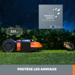Robot tondeuse connecté 1000 m² WiFi Bluetooth 18 cm