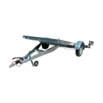 Remorque plateau SOREL PJ306F750NUE PTAC 750 kg 306×166 cm